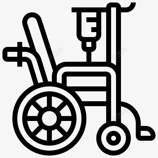 轮椅无障碍残疾人svg_新图网 https://ixintu.com 残疾人 轮椅 无障碍 病人 医院 院线