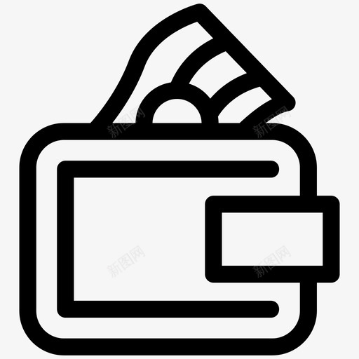 钱包卡金融svg_新图网 https://ixintu.com 货币 钱包 金融 个人 钱包金 包金 融和 轮廓 图标