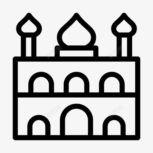 蓝色清真寺建筑著名svg_新图网 https://ixintu.com 蓝色 清真寺 建筑 著名 名地 纪念碑 地标