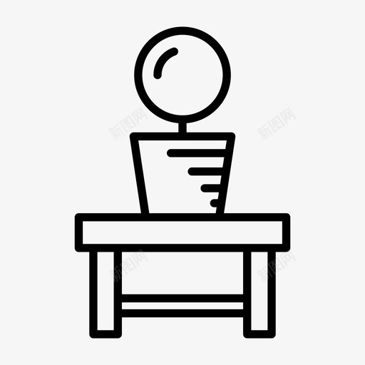 花盆家具花园svg_新图网 https://ixintu.com 花盆 家具 花园 桌子 系列