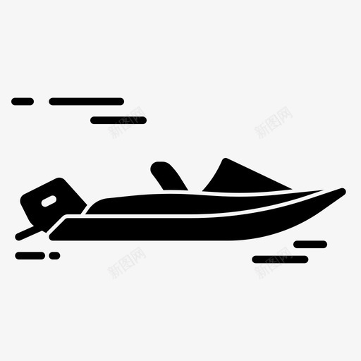 快艇轮船交通工具svg_新图网 https://ixintu.com 快艇 轮船 交通工具 暑假