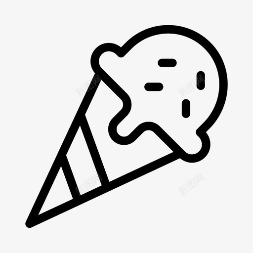 蛋筒奶油美味svg_新图网 https://ixintu.com 蛋筒 冰淇淋 奶油 美味 甜点 旅游 旅游线路