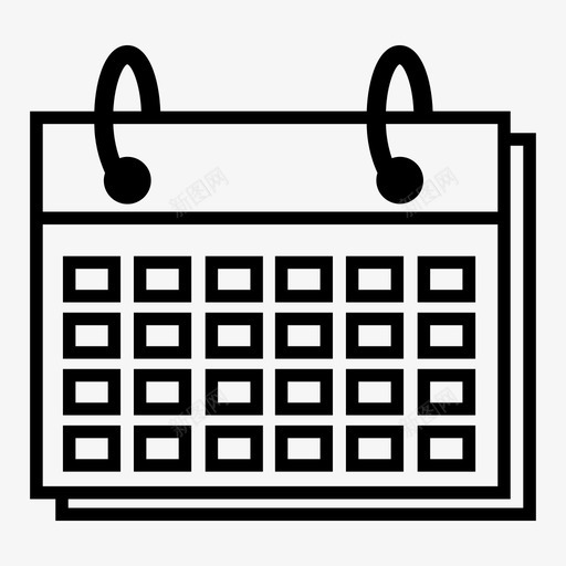 日历每日日历日期svg_新图网 https://ixintu.com 日历 每日 日期 日程表 计划