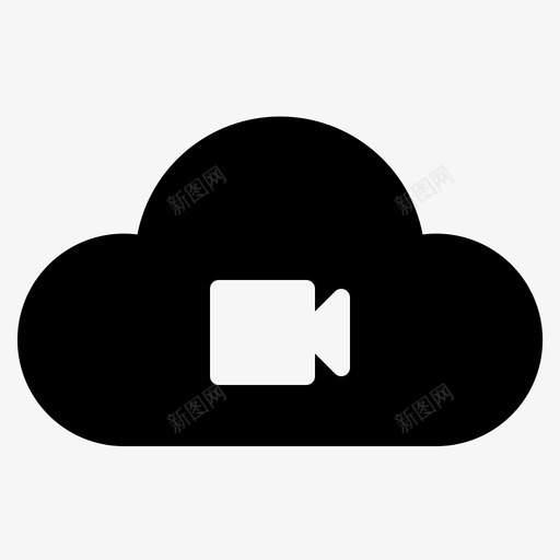在线视频摄像头云svg_新图网 https://ixintu.com 在线视频 摄像头 流媒体 云计算