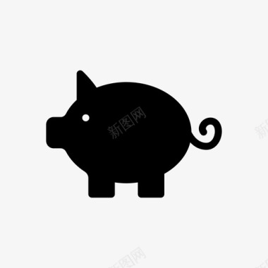 小猪银行钱储蓄图标