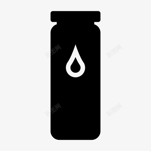 水瓶饮料h20svg_新图网 https://ixintu.com 水瓶 饮料 水化 水固