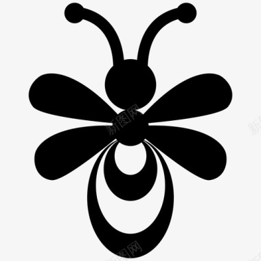 蜜蜂虫子蜂蜜图标