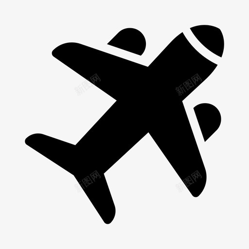 空中客车飞机运输svg_新图网 https://ixintu.com 旅行 空中客车 飞机 运输 旅行车 车辆 旅游线路 符号