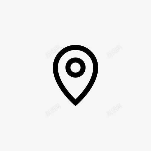 位置gps地图别针svg_新图网 https://ixintu.com 位置 地图 别针 标记 导航 指针 广告 媒介 线条 符号