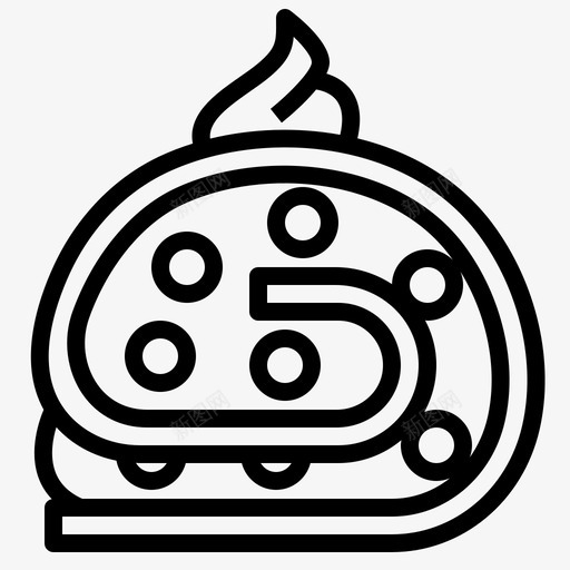 果酱蛋糕甜点svg_新图网 https://ixintu.com 甜点 果酱 蛋糕 面包 食谱