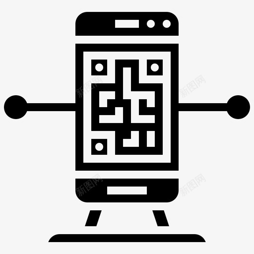 二维码阅读器应用程序智能手机svg_新图网 https://ixintu.com 二维 阅读 应用程序 智能 手机 条形码 图示
