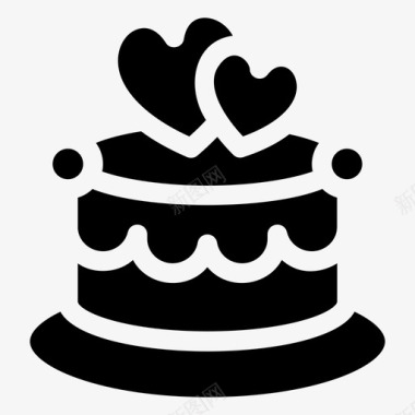 蛋糕面包房蛋糕装饰图标