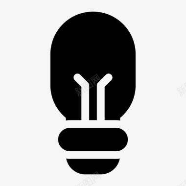创意灯泡生态图标
