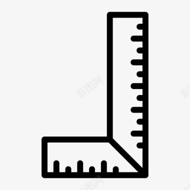 尺量具施工轮廓图标