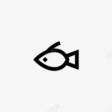 鱼动物户外图标
