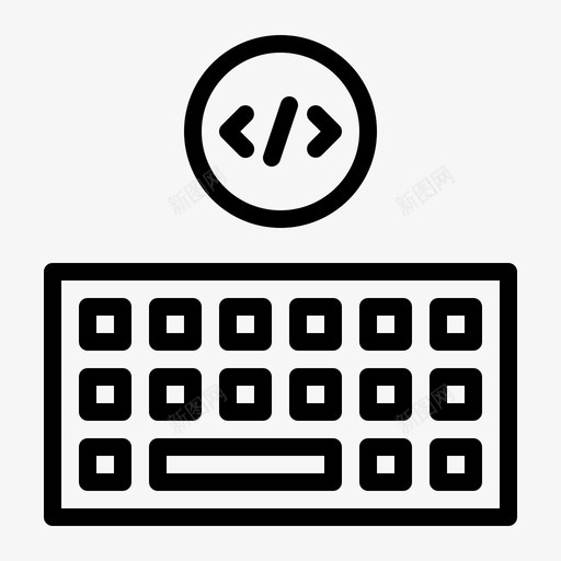 键盘代码编码svg_新图网 https://ixintu.com 编程 键盘 代码 编码 硬件 大纲