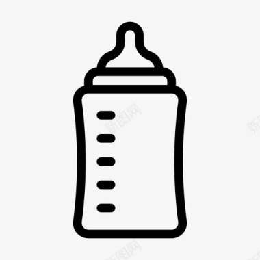 喂食器婴儿奶瓶饮料图标