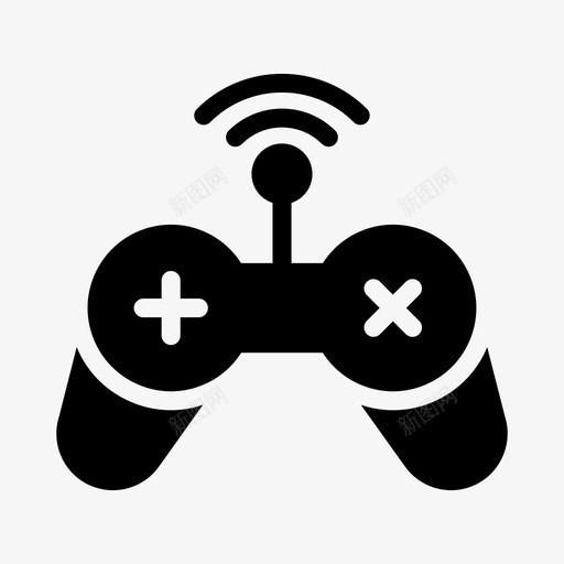 游戏连接控制svg_新图网 https://ixintu.com 游戏 连接 控制 操纵 无线网络 云计算