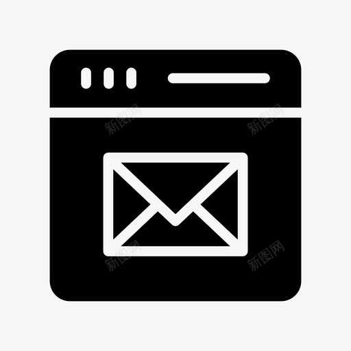 电子邮件internet消息svg_新图网 https://ixintu.com 电子邮件 消息 联机 网页 主机