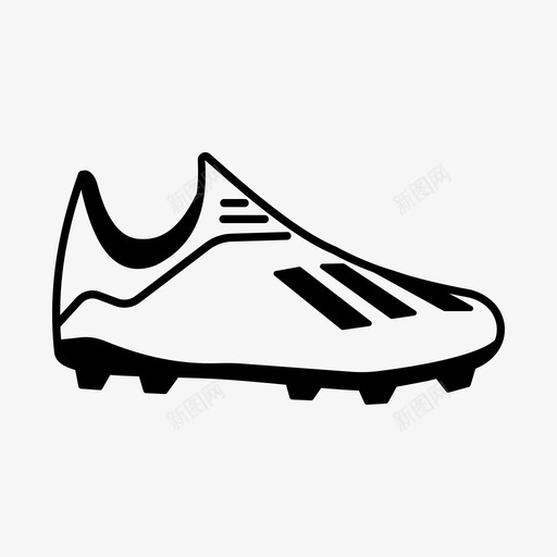 足球鞋鞋钉游戏svg_新图网 https://ixintu.com 足球鞋 鞋钉 游戏 运动 运动器材