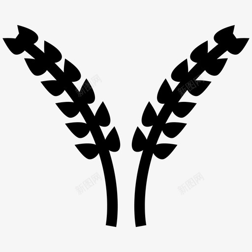 小麦收获小麦穗svg_新图网 https://ixintu.com 小麦 收获 麦穗 麦草 植株