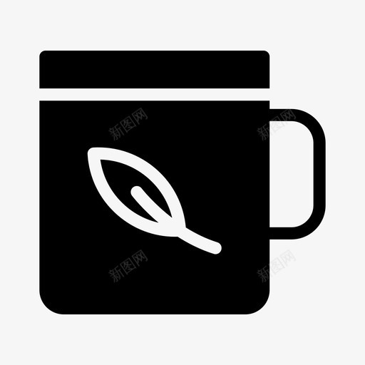 绿茶咖啡杯子svg_新图网 https://ixintu.com 绿茶 咖啡 咖啡杯 杯子 马克 时装 线条