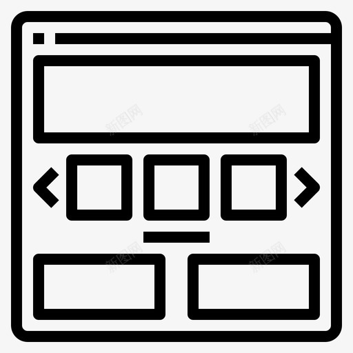 布局原型网页设计svg_新图网 https://ixintu.com 布局 网站 原型 网页设计 线框 设计