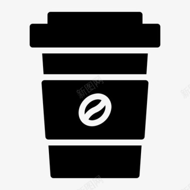 咖啡杯子食品和饮料铭文图标
