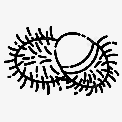 红毛丹新鲜水果svg_新图网 https://ixintu.com 红毛 新鲜 水果 健康 图标 套装 蔬菜水果 系列