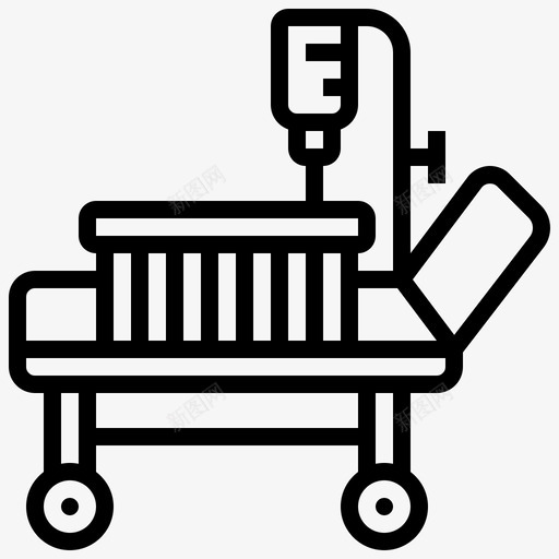 病床病人康复svg_新图网 https://ixintu.com 病床 病人 康复 病房 院线