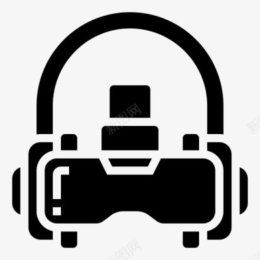 虚拟现实耳机游戏玩家护目镜图标