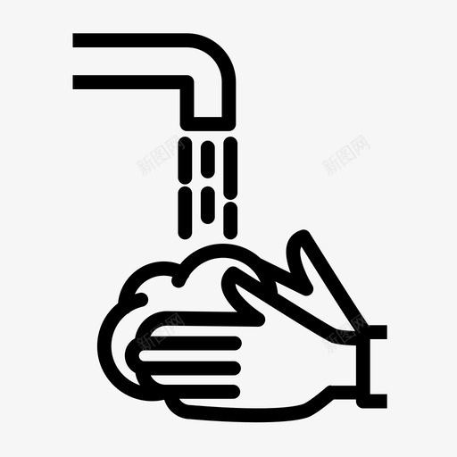 洗手covid19健康svg_新图网 https://ixintu.com 洗手 健康 流行病 疾病 病毒 远离