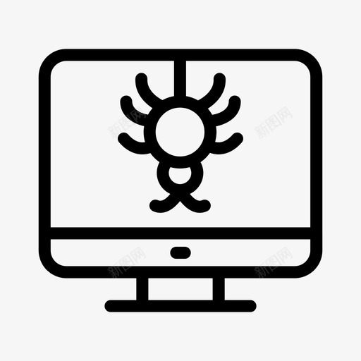 错误恶意软件屏幕svg_新图网 https://ixintu.com 错误 恶意 软件 屏幕 威胁 病毒 网络 云计算