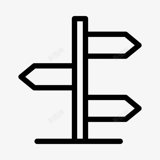 方向箭头指示牌svg_新图网 https://ixintu.com 方向 箭头 指示牌 道路 标志 路标 旅游线路