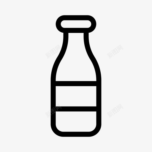 牛奶奶瓶饮料svg_新图网 https://ixintu.com 牛奶 奶瓶 饮料 健康 塑料 自然 生态 线条