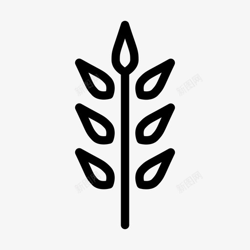 粮食农业自然svg_新图网 https://ixintu.com 粮食 农业 自然 植物 小麦 春纹