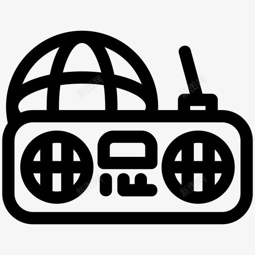 卫星互联网无线电svg_新图网 https://ixintu.com 卫星 技术 互联网 无线 无线电 电信号 全球