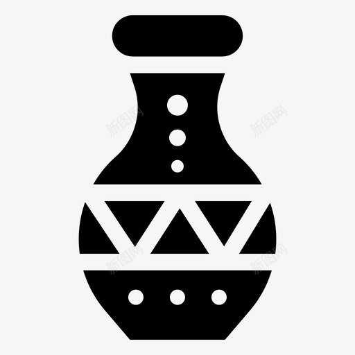 陶器陶瓷装饰svg_新图网 https://ixintu.com 陶器 陶瓷 装饰 手工艺品 花瓶 艺术 设计 基本 填充