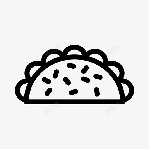 shawarma面包店快餐svg_新图网 https://ixintu.com 面包店 快餐 面包 三明治 线条 符号