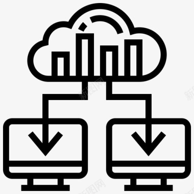 数据通信云同步图标