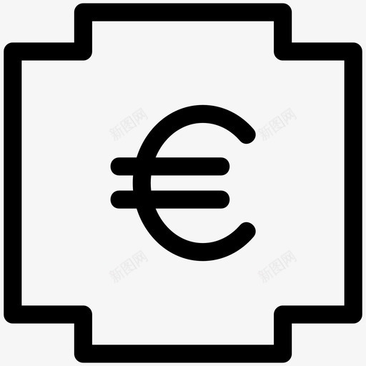 欧元银行业务svg_新图网 https://ixintu.com 货币 金融 欧元 银行业务 一般 业务 图标