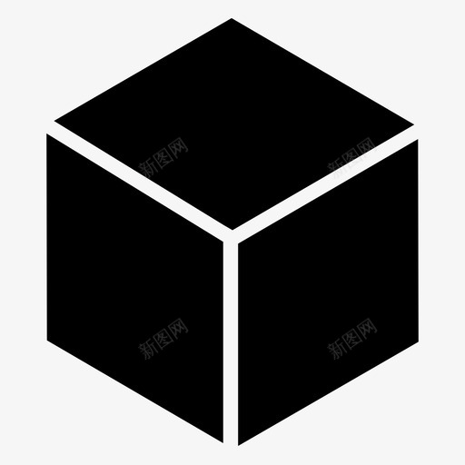 盒子图标黑盒子立方体svg_新图网 https://ixintu.com 盒子 图标 黑盒子 立方体