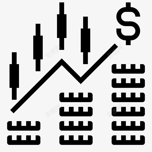 股市经济金融svg_新图网 https://ixintu.com 股市 经济 金融 交易 统计分析 字形