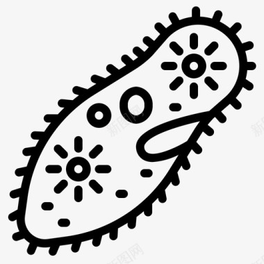 草履虫生物学细胞图标