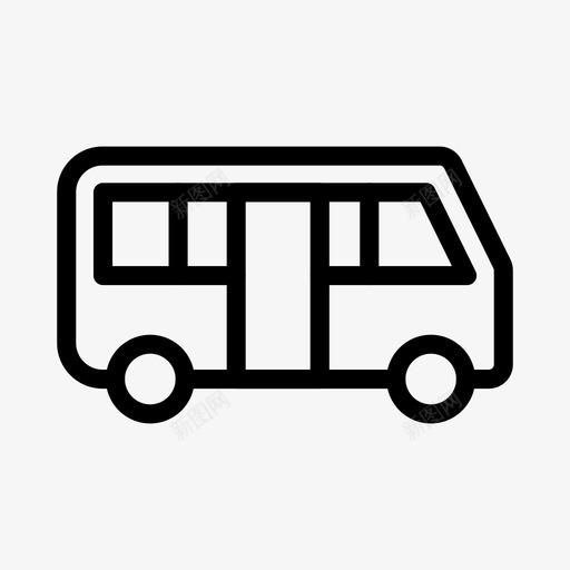 公共汽车交通工具旅行车svg_新图网 https://ixintu.com 公共汽车 交通工具 旅行车 面包车 车辆 旅行 旅游线路 符号