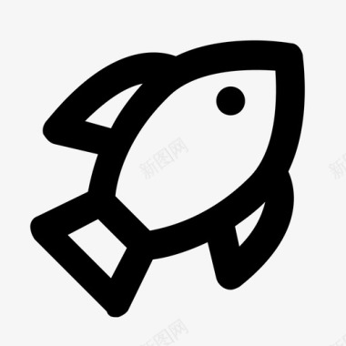 鱼鲑鱼鲈鱼图标
