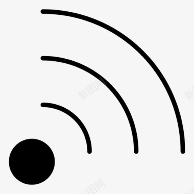 wifi无线办公室填充图标图标