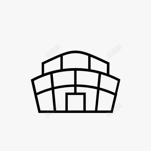 体育场建筑城市svg_新图网 https://ixintu.com 建筑 城市 图标 体育场 线条