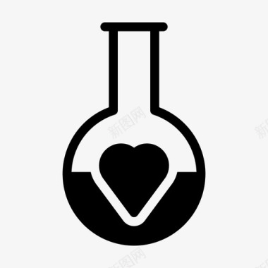 爱烧杯化学反应图标
