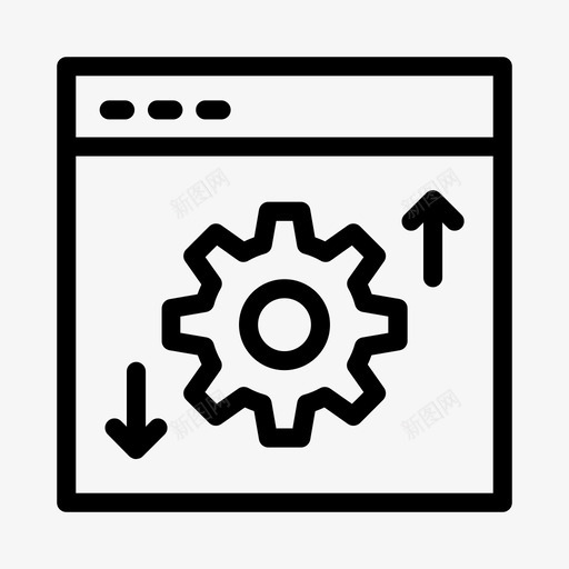 网络浏览器开发svg_新图网 https://ixintu.com 开发 网络 浏览器 互联网 设置 设计